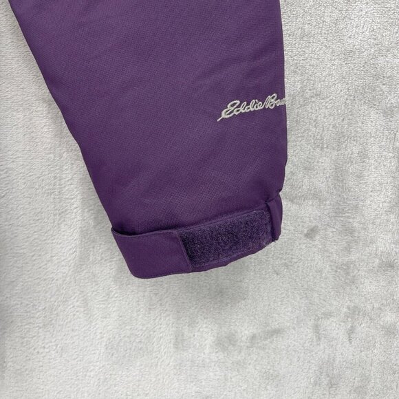 Eddie Bauer Weatheredge Down Fill Parka Coat Jacket Purple No Hood - Picture 5 of 13
